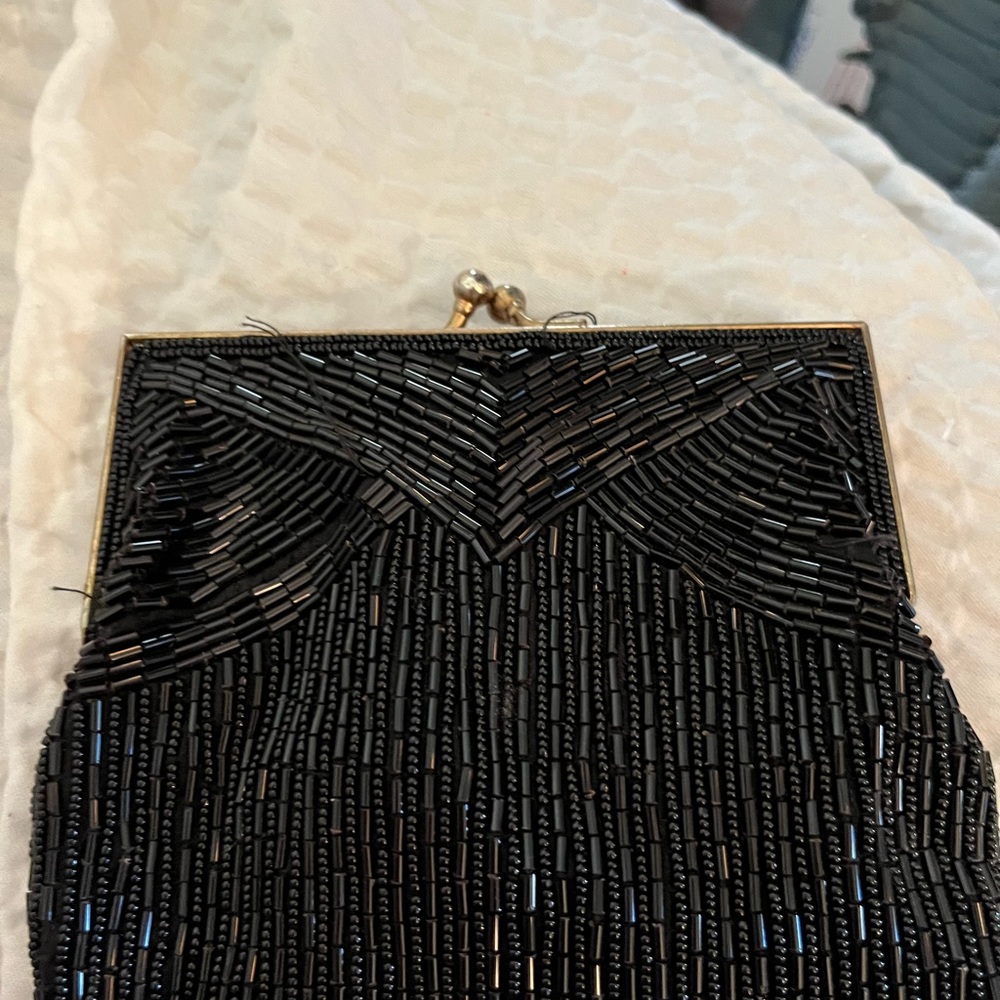 Magid black beaded purse like new